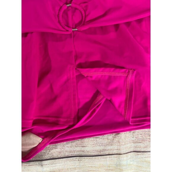 Lane Bryant Women's Hot Pink Swim Skirtini - 28 - Picture 4 of 10